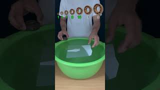 GUESS HOW MANY TISSUE PAPER IT TAKE TO FLOAT? #satisfying #asmr #experiment #bearing