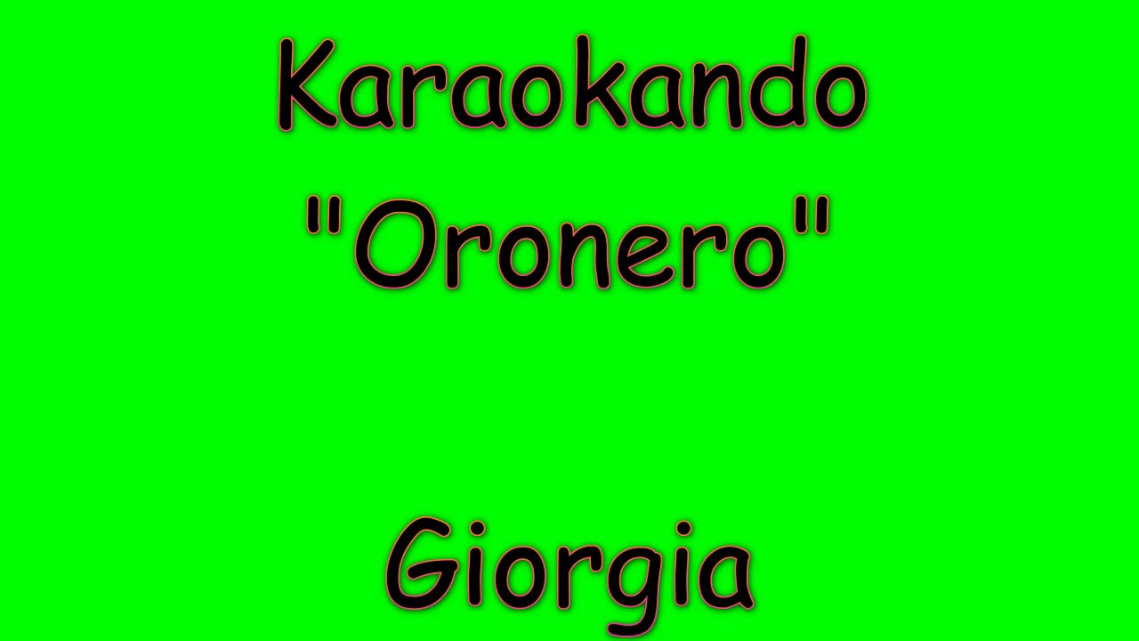 oronero giorgia testo oronero giorgia testo