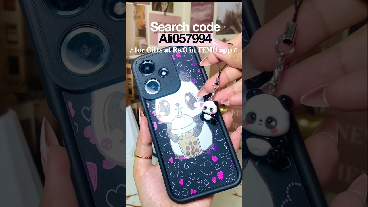 Panda phone pendant