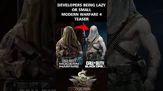Are Black Ops 7 Developers Being Lazy Or Simply Small Mw4 Teaser??