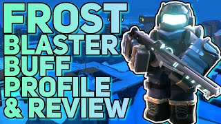 FROST BLASTER BUFF PROFILE & REVIEW | Tower Defense Simulator Xmas Update