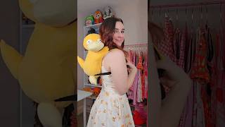 my boyfriend bought me a psyduck plush backpack 🐥 #pokemon