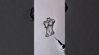 Beginner Female Torso Drawing Tutorial ✨ #foryou #art #shorts #howtodraw #easydrawing #tutorial #fyp