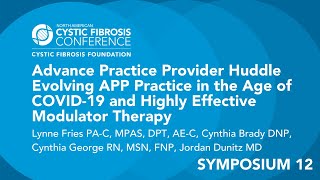 NACFC 2020 | S12: Advance Practice Provider Huddle Evolving APP Practice During COVID-19 & HEMT screenshot 5