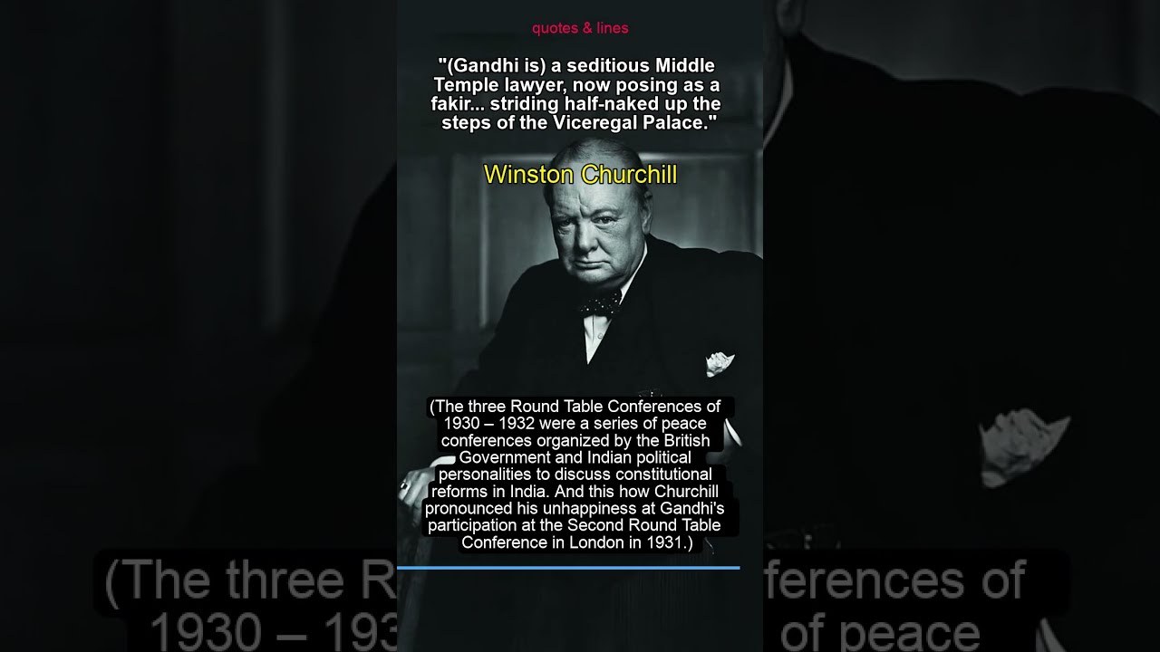 HALF-NAKED FAKIR | Winston Churchill | Churchill Quotes | Churchill on Gandhi | Gandhi 