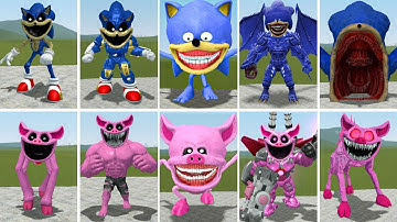 EVOLUTION OF NEW SONIC VS PIGGY SMILING CRITTERS POPPY PLAYTIME CHAPTER 3 In Garry