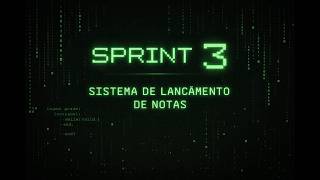 APRESENTAÇÃO SPRINT 3