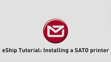 Installing a SATO label printer