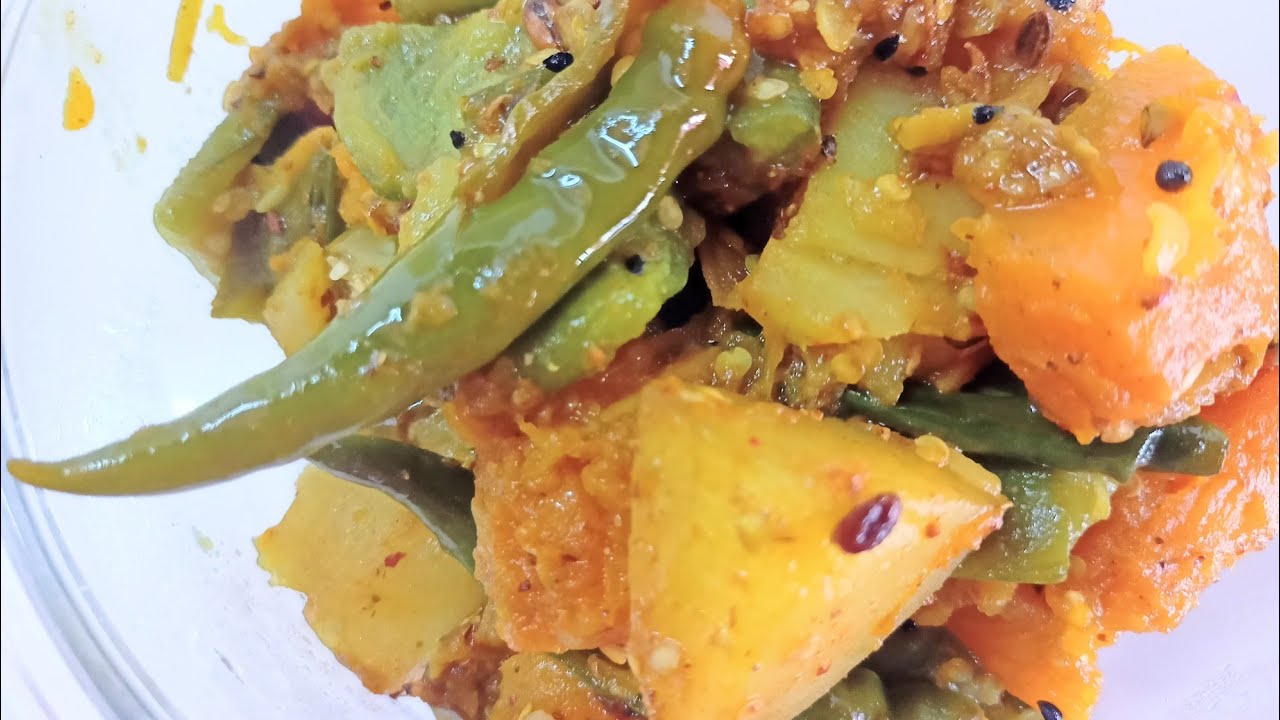 Mix Vegetable Sabji Recipe Simple & Easy Dry Sabji Apnar Rannaghor