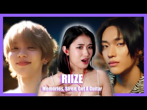 RIIZE 라이즈 'Memories', 'Siren', 'Get A Guitar' MV Reaction | Lady Rei