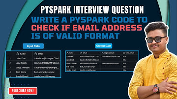 Pyspark Interview Question #13 | Check if email is in correct format using Pyspark DataFrame