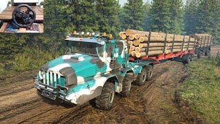 SnowRunner - KOLOB 74941 Truck Logs Delver Challange in Adventure Off-Road | Logitech g29 | #446