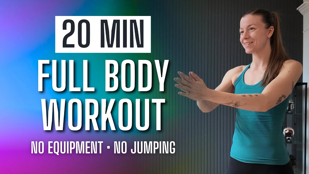 20 Min FULL BODY Workout at Home | No Equipment, No Jumping