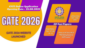 Big News ! Website Launch & GATE 2026 Details || Syllabus and Exam Pattern Out  || IIT Guwahati