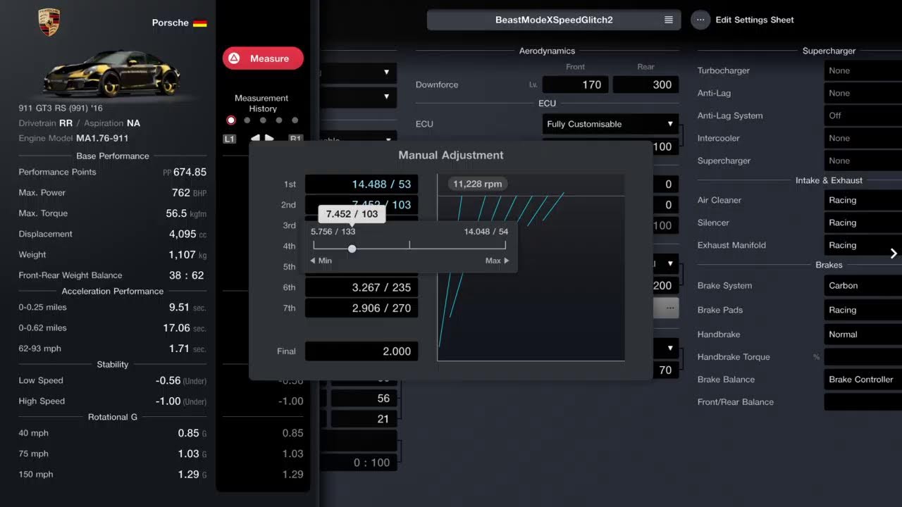 GT7 Easiest Car To Practice Speed Glitch Update 1.58