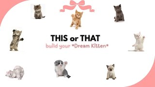 This or That ♡ *Build your dream kitten*