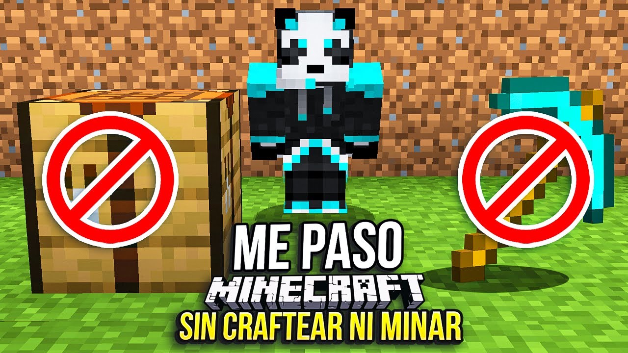 ME PASE MINECRAFT SIN MINAR NI CRAFTEAR!!