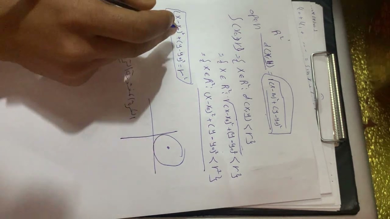 تحليل رياضي مرحلة ثالثة open ball and close ball