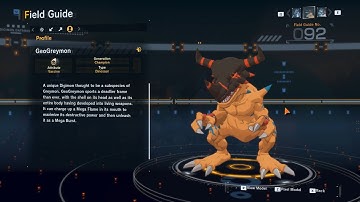 geogreymon all digivolution/de-digivolution/profile Digimon Story Time Stranger