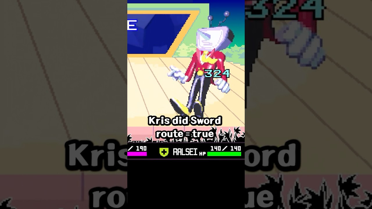 SECRET Tenna Sword Route detail in Deltarune Chapter 3