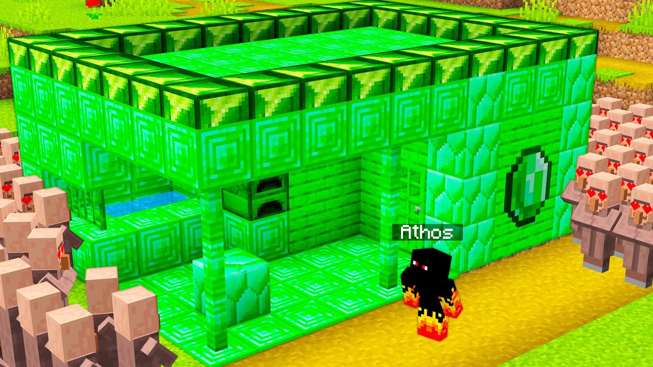 Villagers Transformaram Tudo em Esmeralda no Minecraft