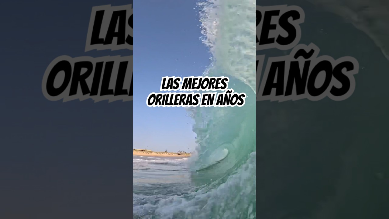 Hacía años que no veía estas olas orilleras en El Palmar