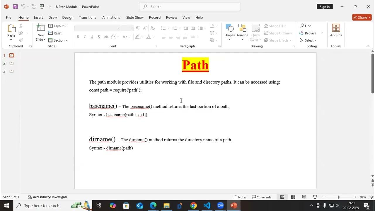 class 3 (set Nodemon and path module in node js) - YouTube