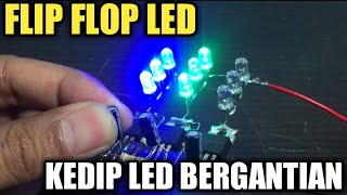 CARA MEMBUAT LAMPU FLIP FLOP SEDERHANA WITH MOSFET IRF Z44N