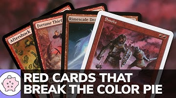 Red Cards that Break the Color Pie | EDH | Unique Cards | Magic the Gathering | Commander