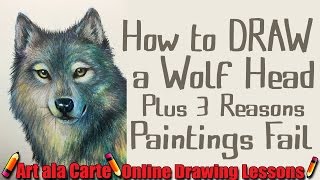 How to DRAW a WOLF head plus 3 reasons my pictures FAIL screenshot 3