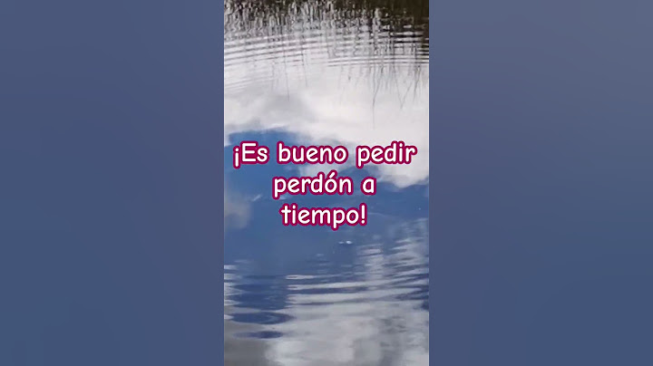 Pedir perdón libera...