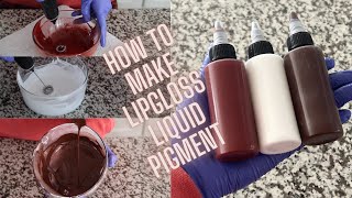 HOW TO MAKE LIP GLOSS PIGMENTS.