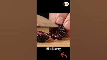 Hyper-Realistic Blackberry Slicing | Cinematic ASMR in Slow Motion #asmr #fruitvisuals #shorts