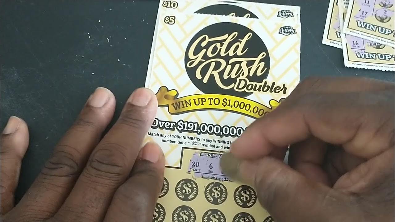 NEW FLORIDA LOTTERY GOLD RUSH DOUBLER!! YouTube