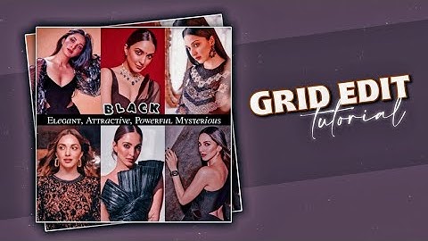 Grid editing tutorial for fanpages 🕊️ || Grid edit tutorial