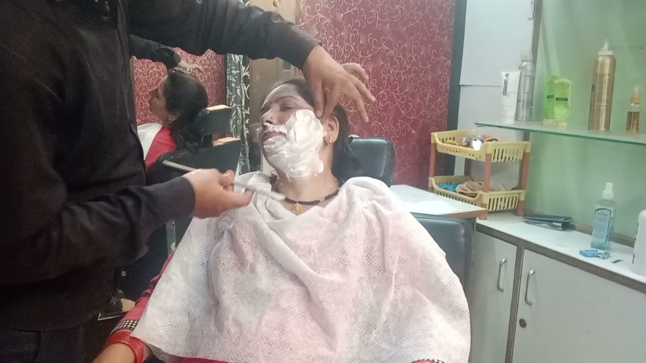 June 23, 2025 women face shave straight razor