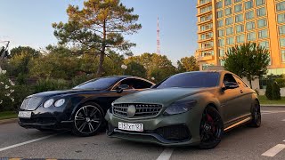 Mercedes Renntech Vs Bentley Continental Gt. Каха И Чуня