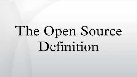 The Open Source Definition