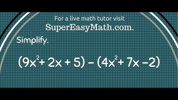 How to simplify by combining like terms.