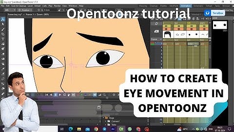 how to create eye movement in opentoonz, opentoonz animation tutorial