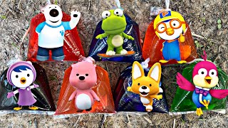 pororo mencari crong dalam air warna warni bersama loopy,crong,edy,harry,patty,pobyy