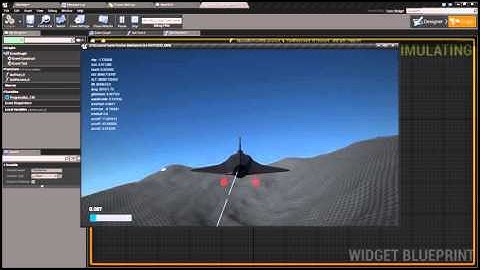 EasyFlightModel UE4 tutorial ep.9 (HUD)