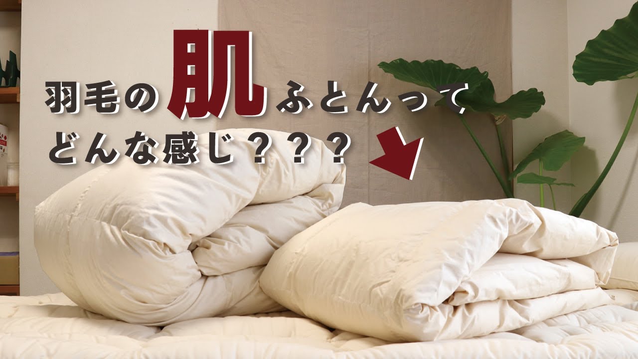 再入荷!】有機羽毛肌ふとん(フランス産ホワイトダック)【薄手の羽毛