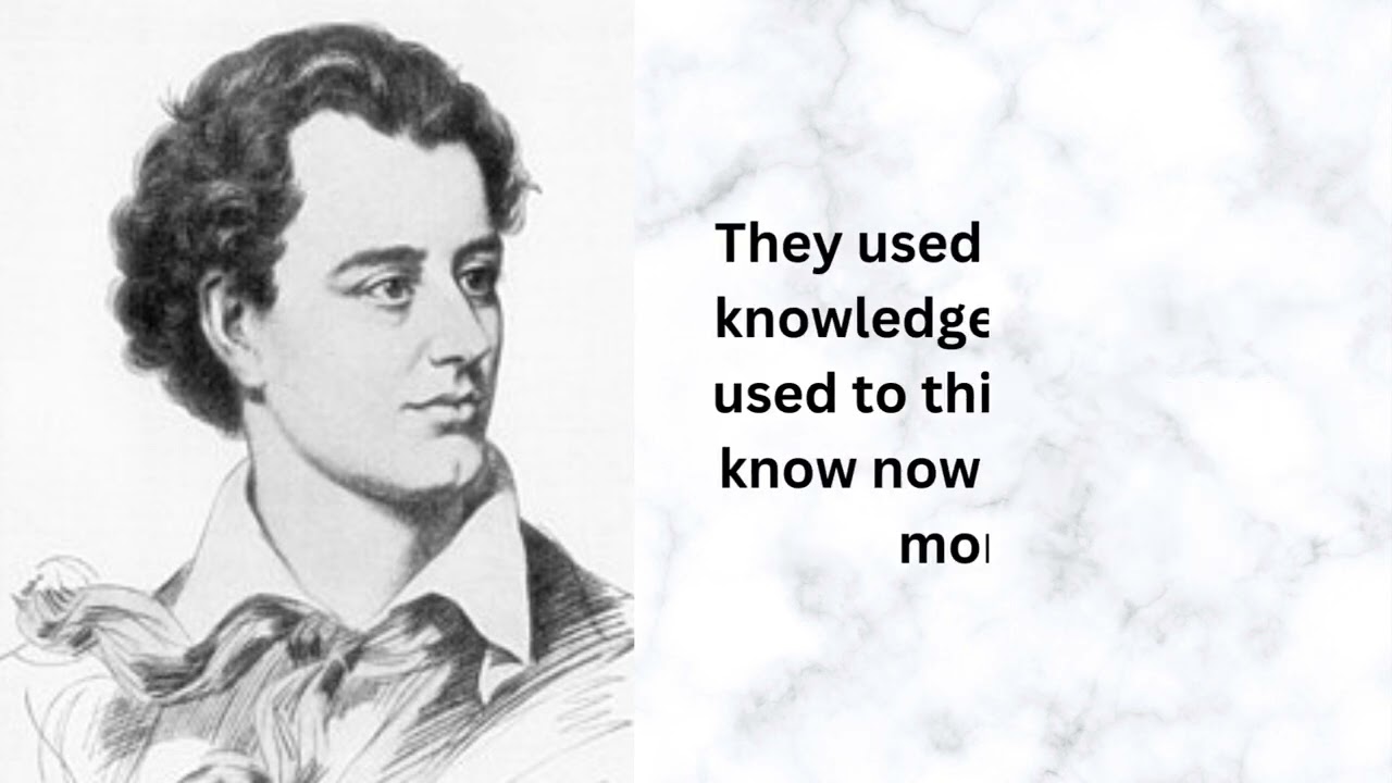 Grief should be the instructor of.... Lord Byron life quotes|| 