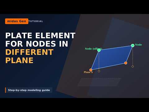 How to Define Plate Elements for Nodes in Different Planes | MIDAS GEN