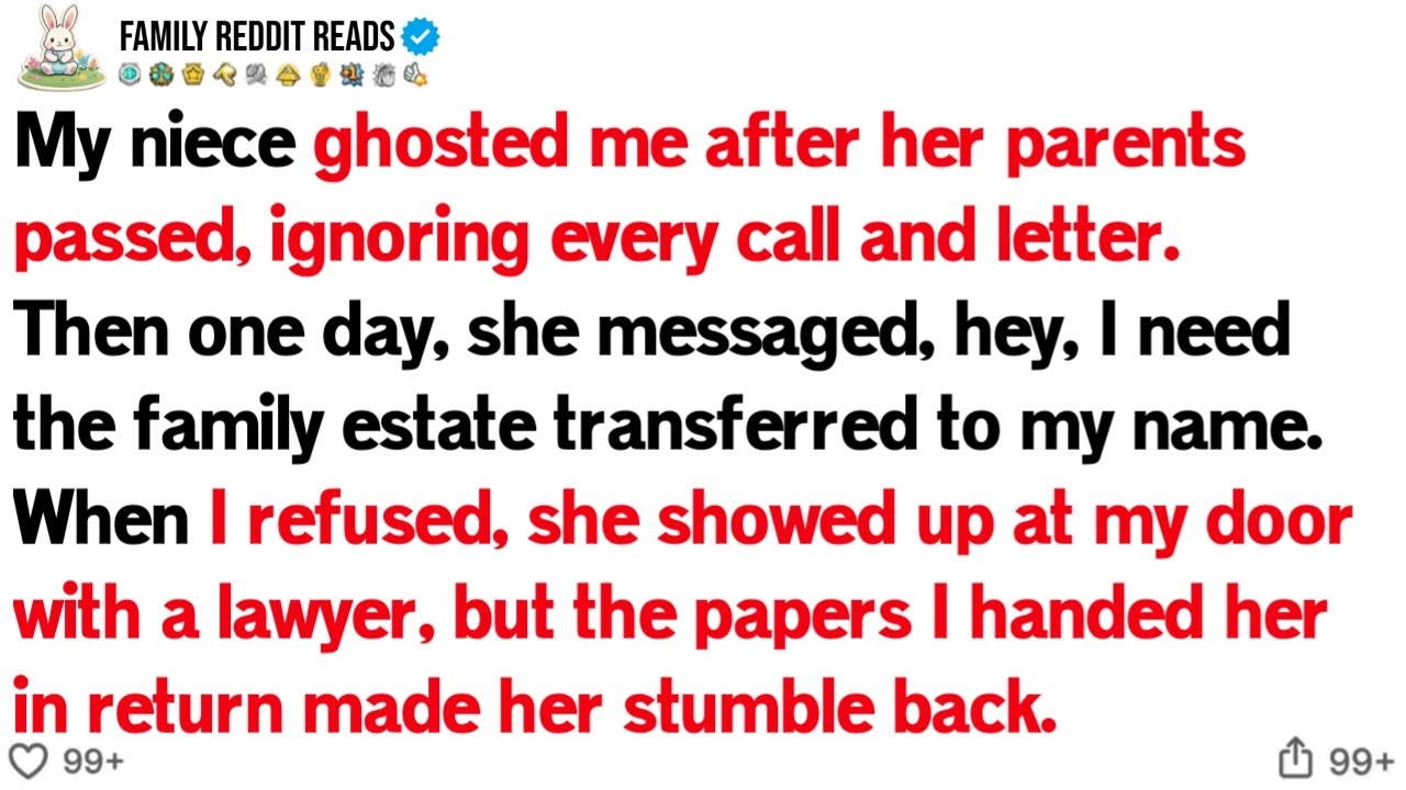 My niece ghosted me after her parents passed, ignoring every call and letter...