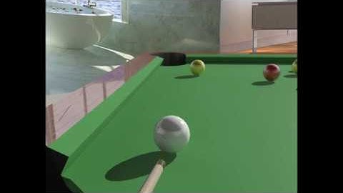 Pool Table animation 3ds max