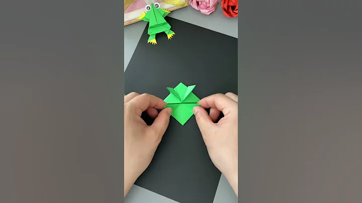 Diy frog origami #frog #diy #origami #shorts