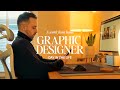 Day in the life of a graphic designer  working from home 4k