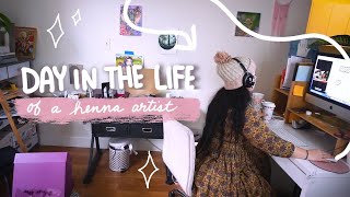 A day in the Life of a HENNA ARTIST Vlog